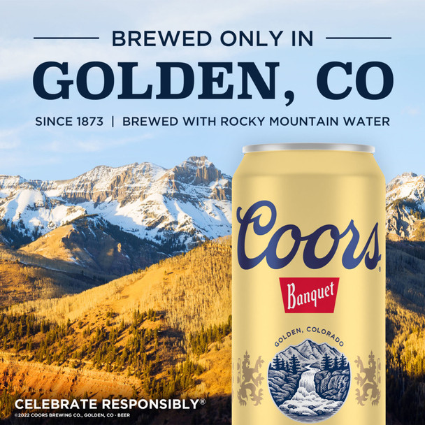 Coors Banquet - 12 Oz - 24-PK - Aluminum