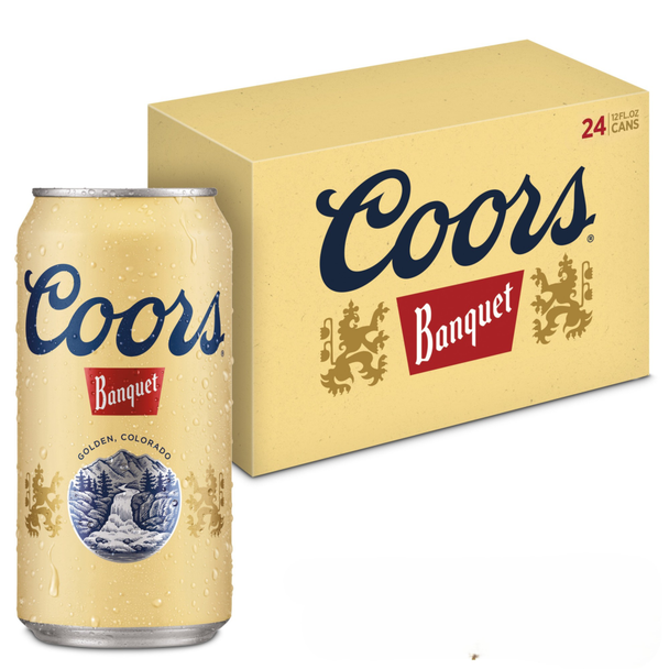 Coors Banquet - 12 Oz - 24-PK - Aluminum