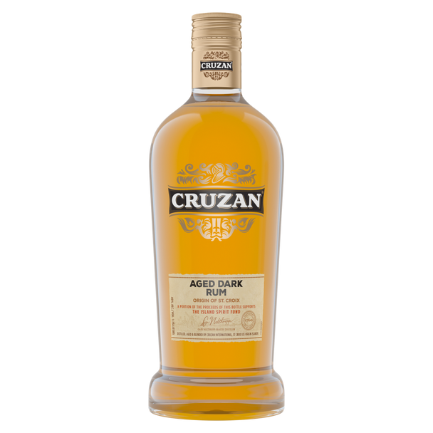 Cruzan Dark Aged Rum - 1.75 L - 1.75L - Glass