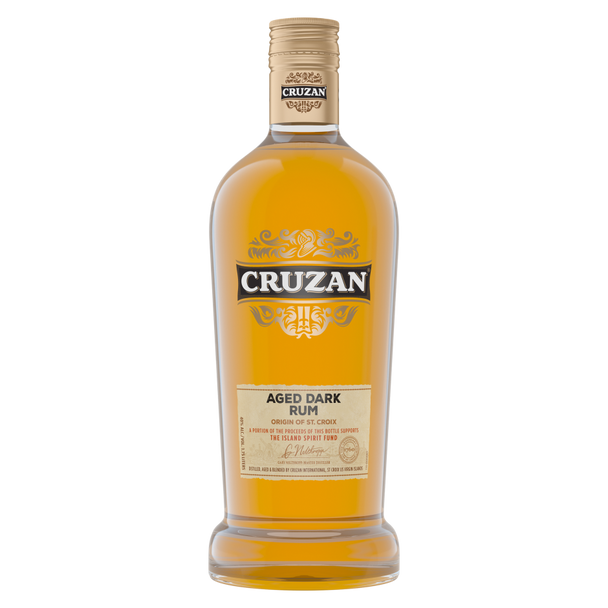 Cruzan Dark Aged Rum - 1.75 L - 1.75L - Glass