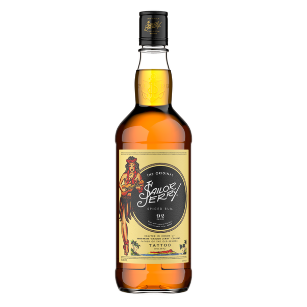 Sailor Jerry Spiced Rum - 750 mL - 750ML - Glass
