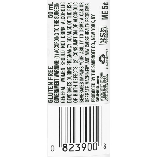 Smirnoff Orange Vodka - 50 mL - 50ML - Glass