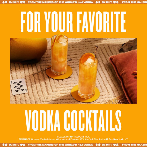 Smirnoff Orange Vodka - 50 mL - 50ML - Glass