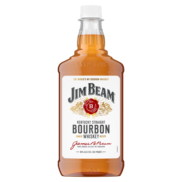Jim Beam Kentucky Bourbon Whiskey - 375 mL - 375ML - Glass