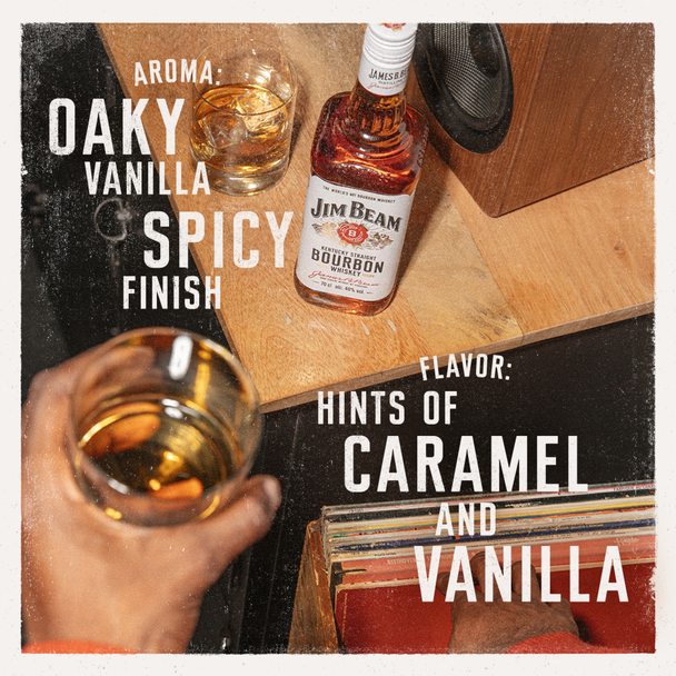 Jim Beam Kentucky Bourbon Whiskey - 375 mL - 375ML - Glass