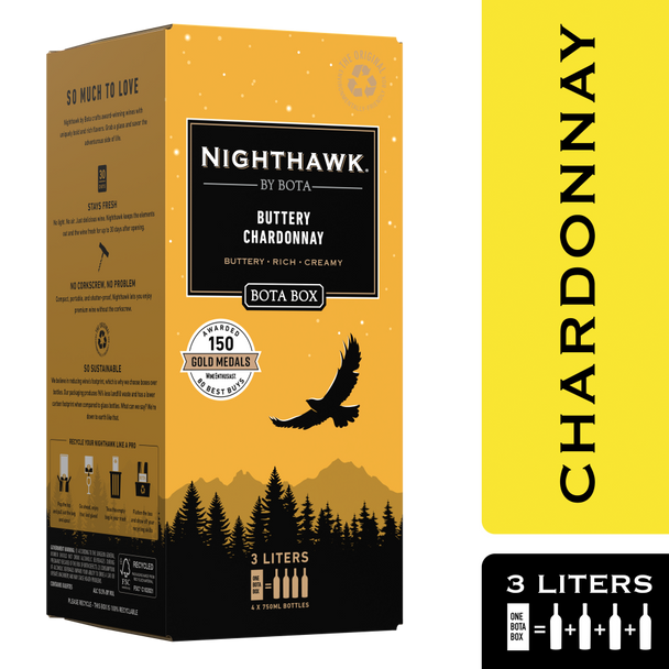 Bota Box Nighthawk Chardonnay - 3.0 L - 3.0L