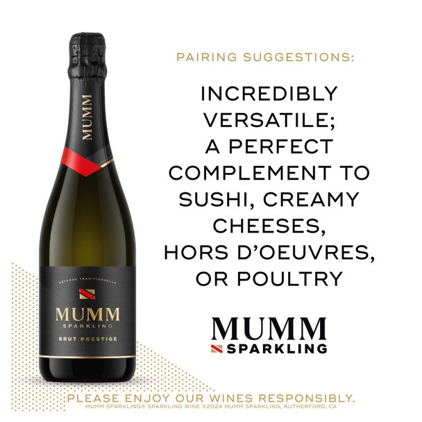 Mumm Sparkling Wine Brut Prestige - 750 mL - 750ML - Glass