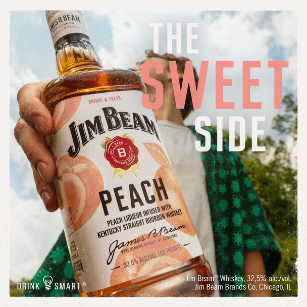 Jim Beam Peach Bourbon Whiskey - 750 mL - 750ML
