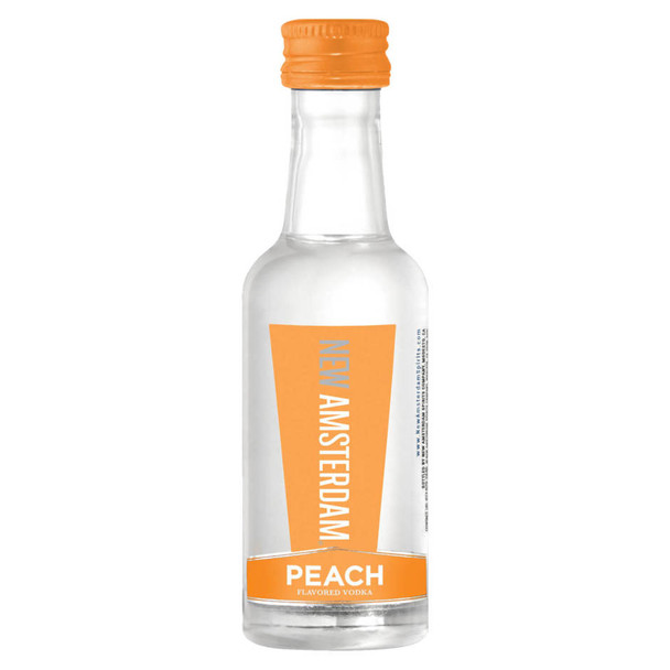 New Amsterdam Peach Vodka - 50 mL - 50ML - Glass