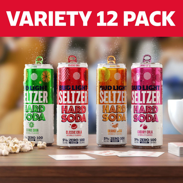 Bud Light Seltzer Hard Soda Variety Pack - 12-PK - Aluminum