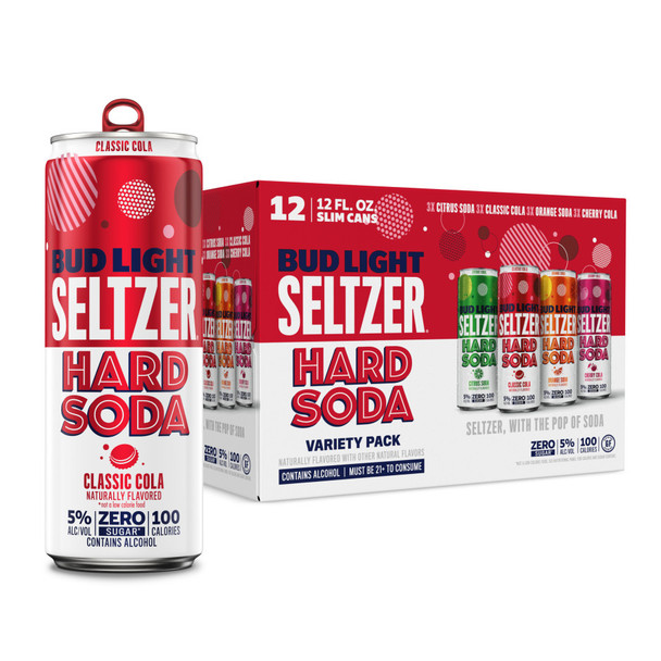 Bud Light Seltzer Hard Soda Variety Pack - 12-PK - Aluminum