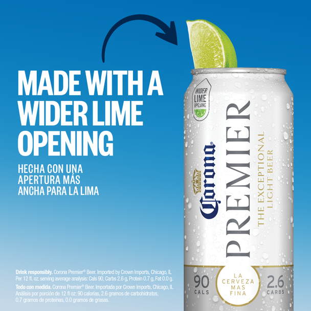 Corona Premier Mexican Lager - 12 Oz - 12-PK - Aluminum