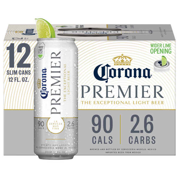 Corona Premier Mexican Lager - 12 Oz - 12-PK - Aluminum