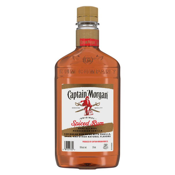 Captain Morgan Spiced Rum - 375 mL - 375ML - Glass