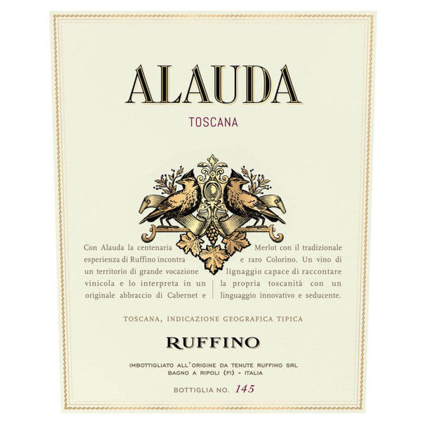 Ruffino Alauda Toscana Rosso - 750 mL - 750ML - Glass