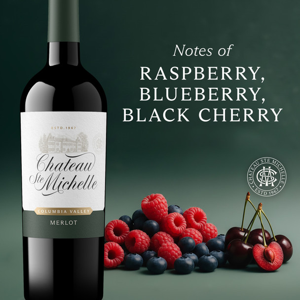 Chateau Ste Michelle Merlot - 750 mL - 750ML - Glass