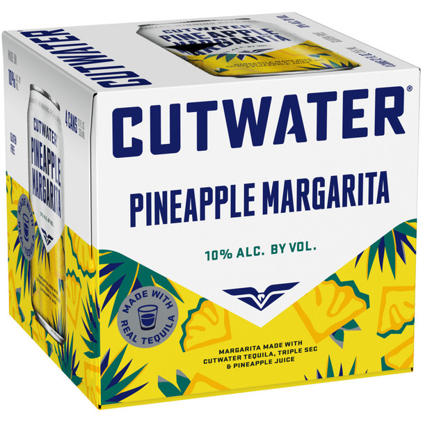 Cutwater Pineapple Margartia - 4-PK - Aluminum