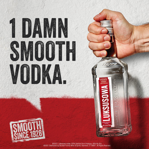 Luksusowa Polish Potato Vodka - 750 mL - 750ML - Glass Luksusowa Polish Potato Vodka - 750 mL - 750ML - Glass