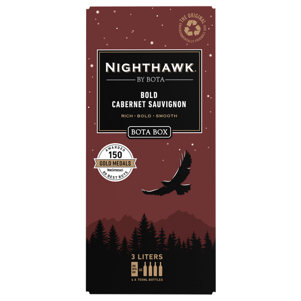 Bota Box Nighthawk Cabernet Sauvignon - 3.0 L - 3.0L - Glass