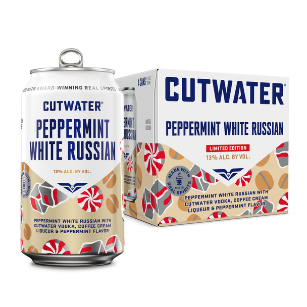 Cutwater Peppermint White Russian - 4-PK - Aluminum