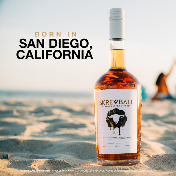 Skrewball Peanut Butter Whiskey with Two Minis & One Ornament - 750 mL - Set