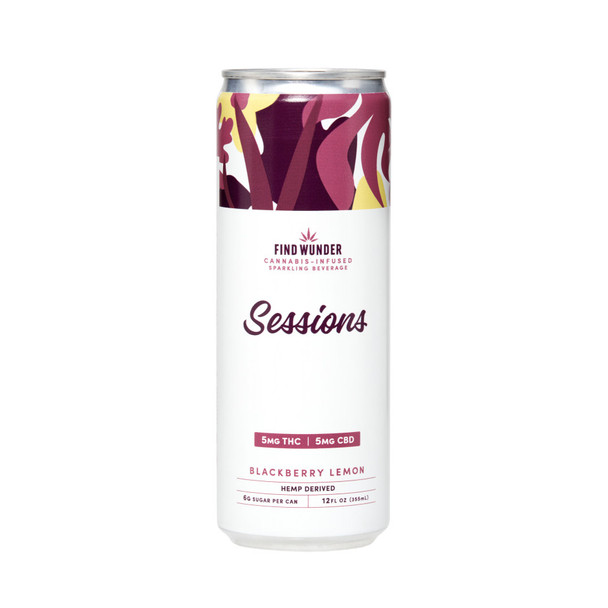 Find Wunder Sessions D9 THC 5mg Blackberry Lemon Water - 12 Oz - 4-PK