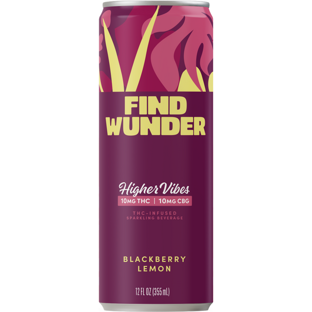 Find Wunder Higher Vibes D9 THC 10mg Blackberry Lemon - 12 Oz - 4-PK