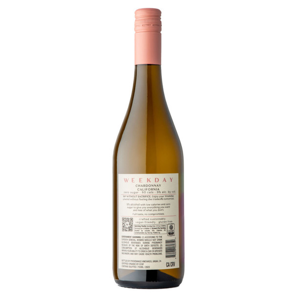 Weekday Chardonnay - 750 mL - 750ML - Glass