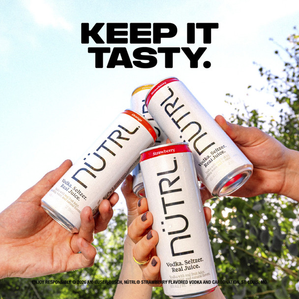Nutrl Strawberry Hard Seltzer - 4-PK - Aluminum