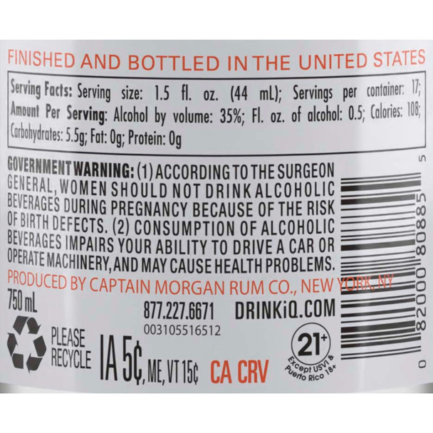 Captain Morgan Sweet Chili Lime Rum - 750 mL - 750ML - Glass