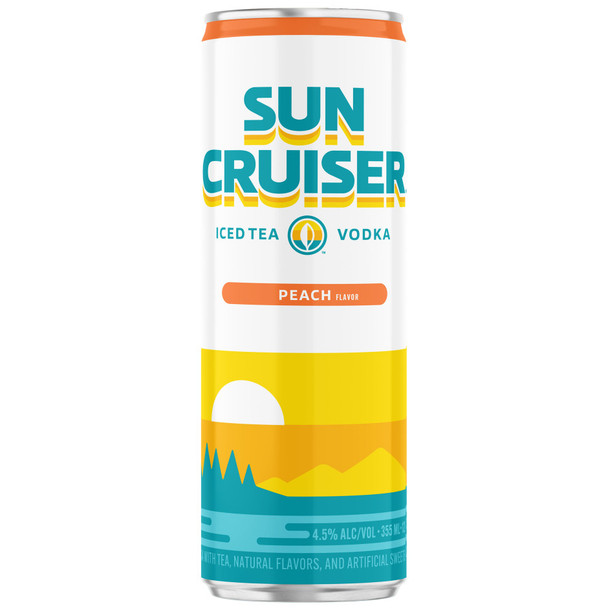 Sun Cruiser Vodka Peach Tea - 4-PK - Aluminum