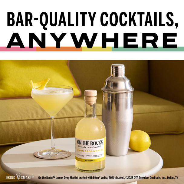 On The Rocks Lemon Drop Martini - 375 mL - 375ML - Glass