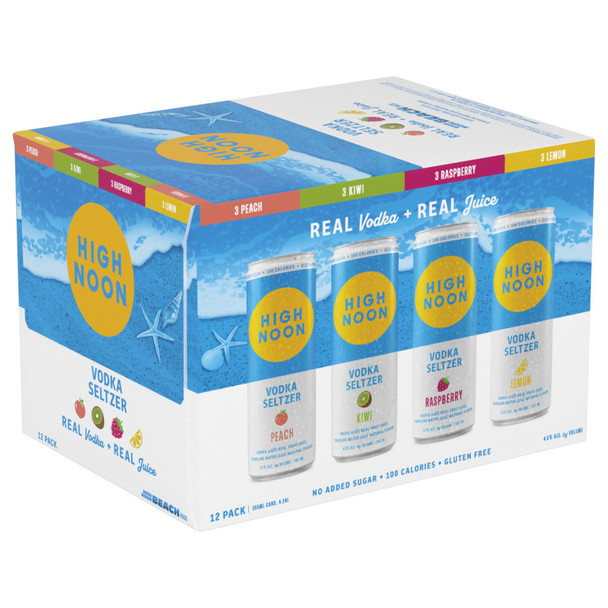 High Noon Vodka Beach Variety Pack - 355 mL - 12-PK - Aluminum
