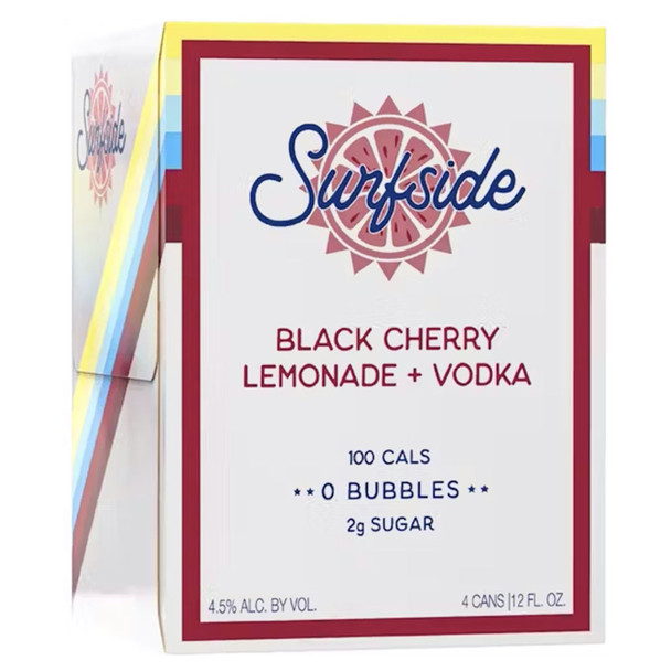 Surfside Black Cherry Lemonade - 4-PK - Aluminum