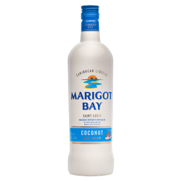 Marigot Bay Coconut Rum Cream Liqueur - 700 mL - 700ML - Glass