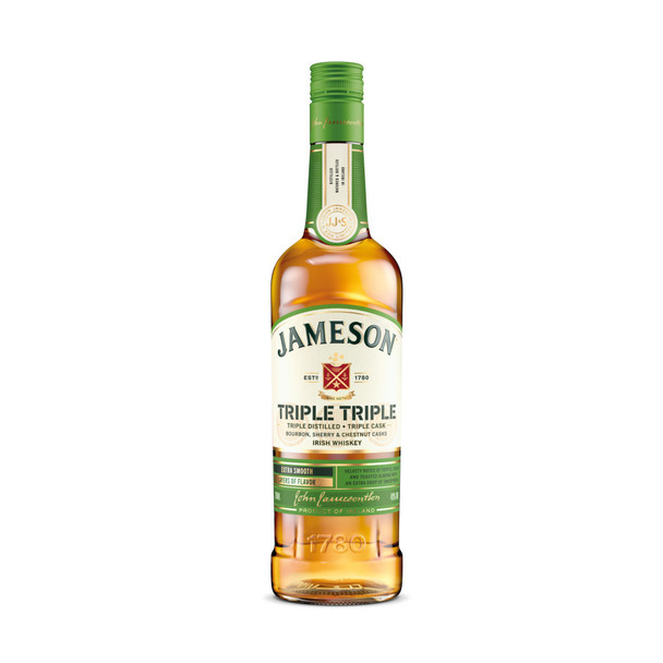 Jameson Triple Triple Blended Irish Whiskey - 750 mL - 750ML - Glass