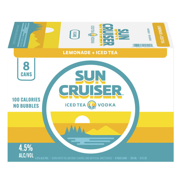 Sun Cruiser Vodka Lemonade and Tea - 8-PK - Aluminum