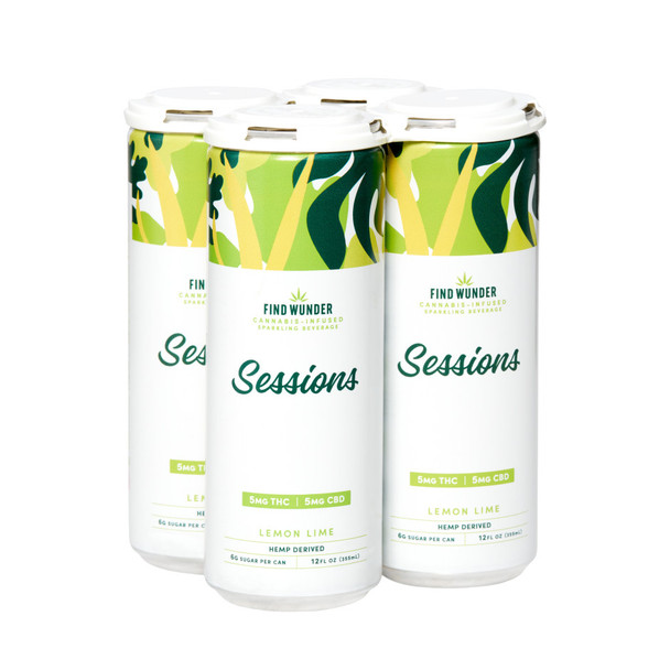 Find Wunder Sessions D9 THC 5mg Lemon Lime - 12 Oz - 4-PK