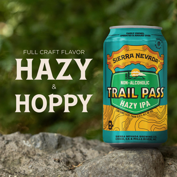 Sierra Nevada Trail Pass Hazy IPA Non Alcoholic - 6-PK - Aluminum