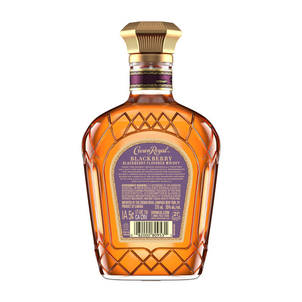 Crown Royal Blackberry Canadian Whisky - 375 mL - 375ML - Glass