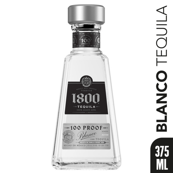 1800 Silver High Proof Tequila - 375 mL - 375ML - Glass 1800 Silver High Proof Tequila - 375 mL - 375ML - Glass