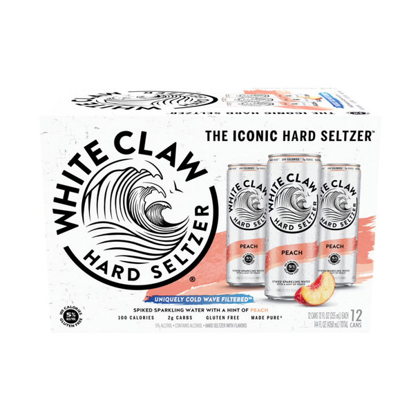 White Claw Peach - 12-PK - Aluminum