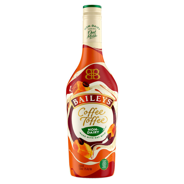 Baileys Coffee Toffee Non Dairy Made With Oat Milk Cream Liqueur - 750 mL - 750ML - Glass