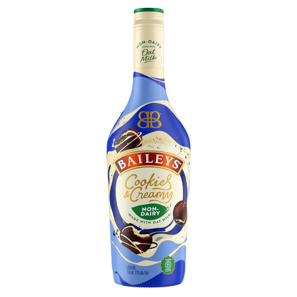 Bailey's Cookies and Cream Non Dairy Made With Oat Milk Cream Liqueur - 750 mL - 750ML - Glass