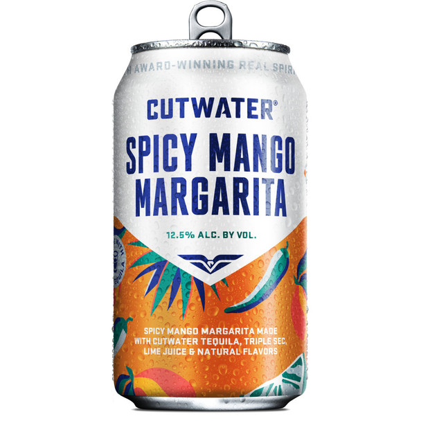 Cutwater Spicy Mango Margarita - 4-PK - Aluminum
