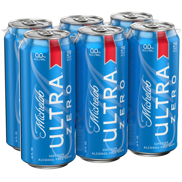 Michelob Ultra Zero Non-Alc - 6-PK - Glass