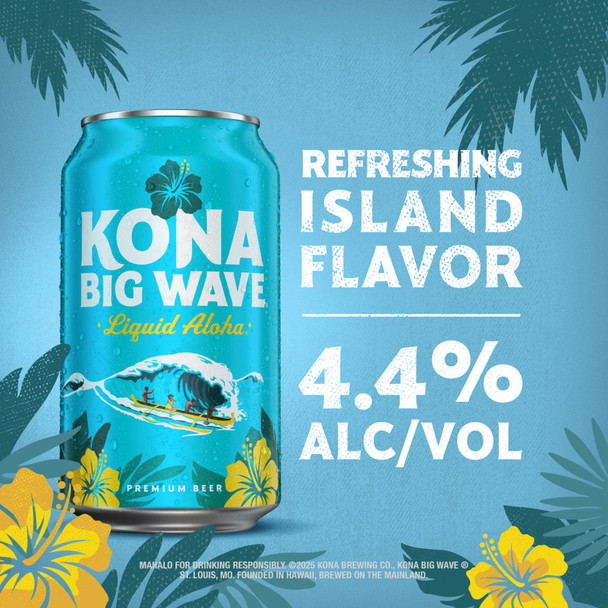 Kona Big Wave Golden Ale - 25 Oz - 25OZ - Aluminum