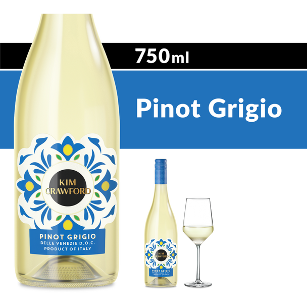 Kim Crawford D.O.C Delle Venezie Pinot Grigio - 750 mL - 750ML - Glass