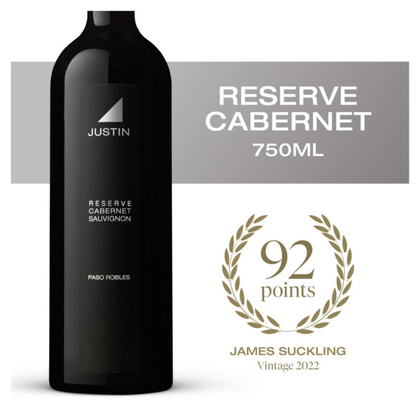 Justin Reserve Paso Robles Cabernet Sauvignon - 750 mL - 750ML - Glass