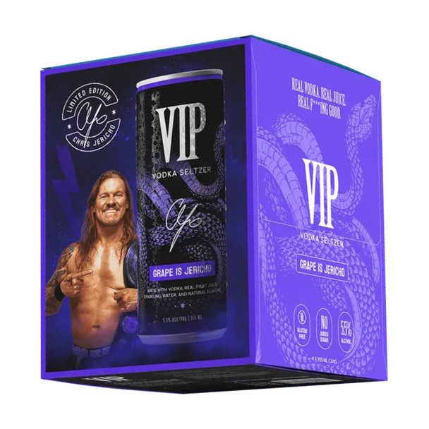 VIP Hard Seltzer Grape Is Jericho - 4-PK - Aluminum